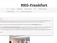 Tablet Screenshot of meg-frankfurt.de